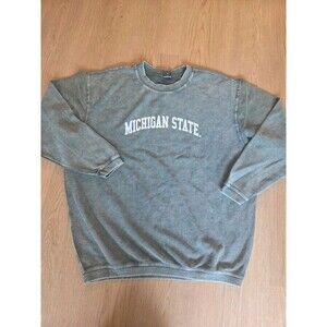 Chicka-D Michigan State Sweater XL Sage Green Crew Neck Spartans